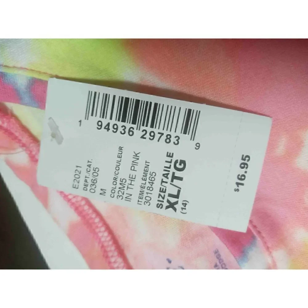 The Children's Place NWT Girls Bright Color Tye Dye Sleeveless Shirt-XL/TG 14